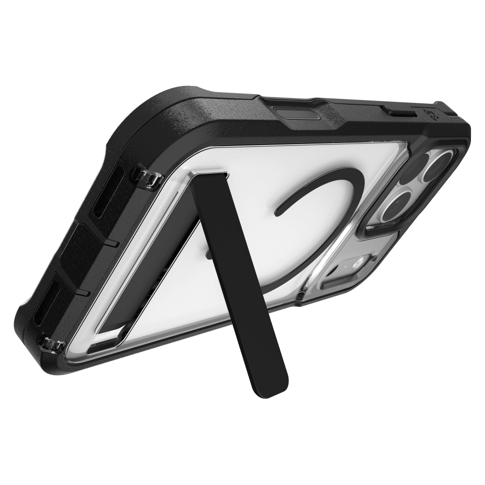 ZAGG - Rainier Snap MagSafe Case with Kickstand for Apple iPhone 18 Pro Max/17 Pro Max - Black