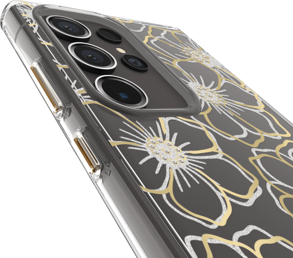 <p>The Case-Mate Floral Gems case features an eye-catching metallic foil floral design paired with recessed gemstones which beautifully compliments your device.</p>