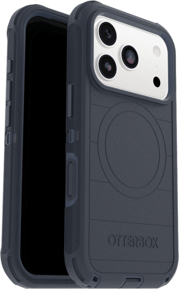 The OtterBox Defender Series Pro with MagSafe is the toughest case providing rugged protection against harsh drops. Equipped with MagSafe magnets and non-slip texturing.