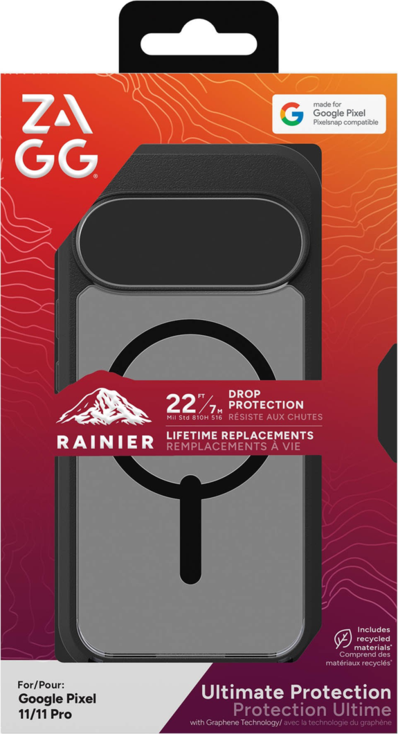 Google Pixel 11/11 Pro ZAGG Graphene Rainier Snap Case - Black