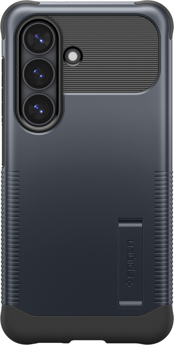 Spigen - Étui Slim Armor avec aimants, finition Metal Slate