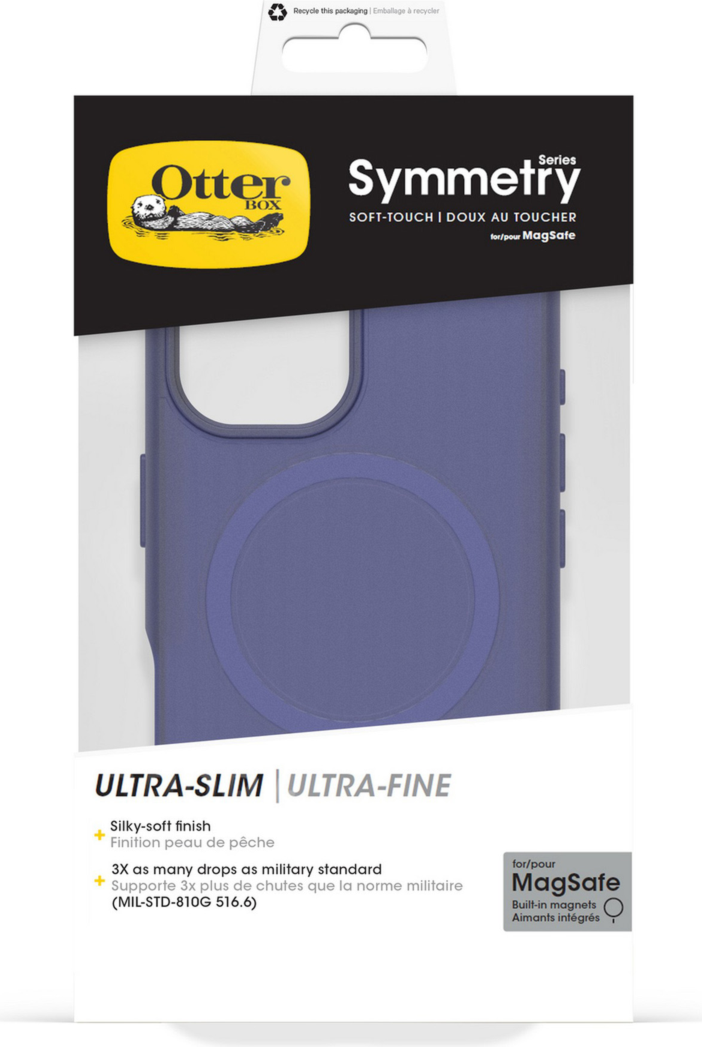 Featuring a soft-touch finish, the OtterBox Symmetry Soft Touch Series with MagSafe is a silicone case that feels lush and is reliable against drops.