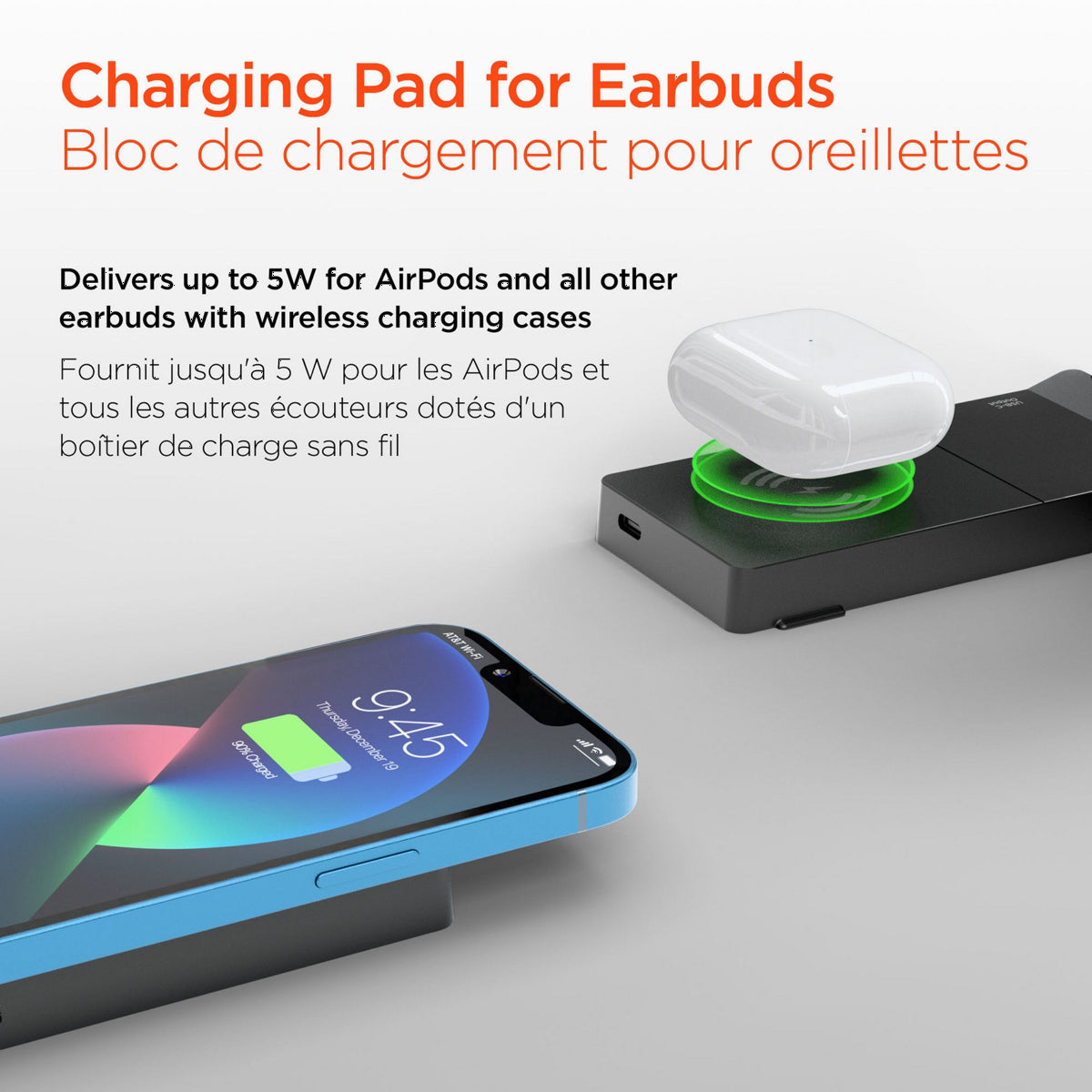 <p>The HyperGear PowerFold Pro 6-in-1 Foldable Wireless Charging Stand charges phones, Apple Watch and Samsung Watch, earbuds, and other devices via USB-C and two additional ports, all in a portable, foldable design.</p>