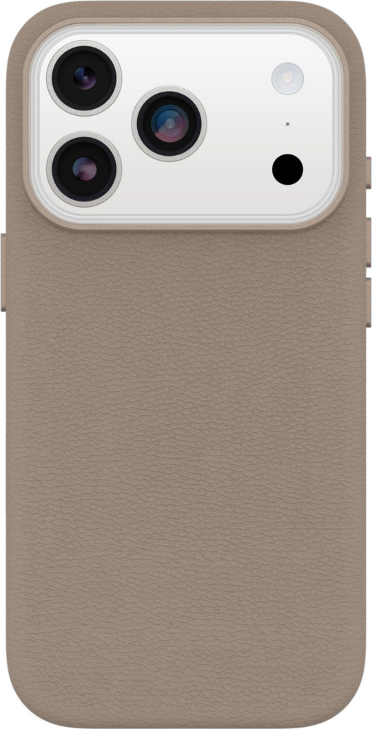 iPhone 17 Pro Otterbox Symmetry Cactus Leather w/MagSafe + Camera Control Case - Grey Comfort