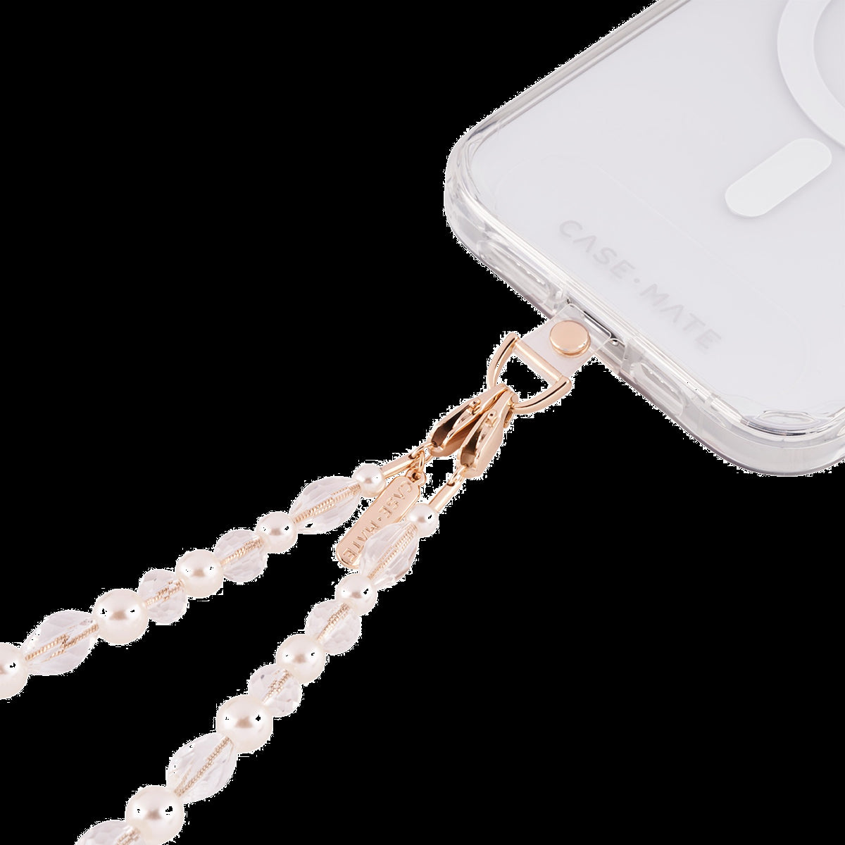 Universal Case-Mate Beaded Phone Wristlet - Crystal Pearl