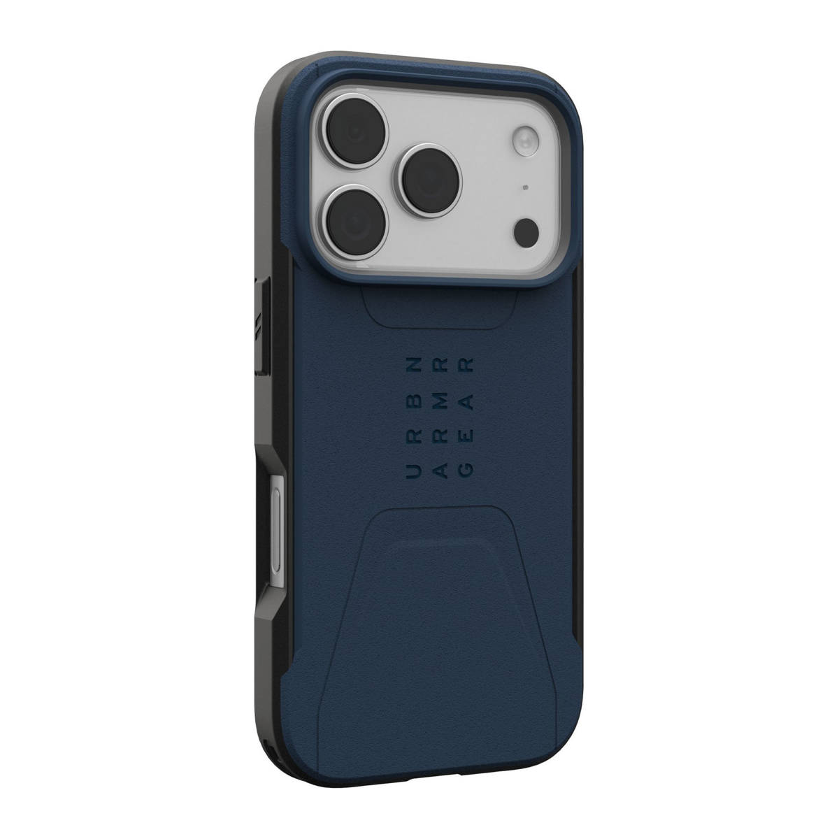 The modern yet rugged UAG Civilian case features shock absorbing construction in a lightweight design that is compatible with MagSafe charging.