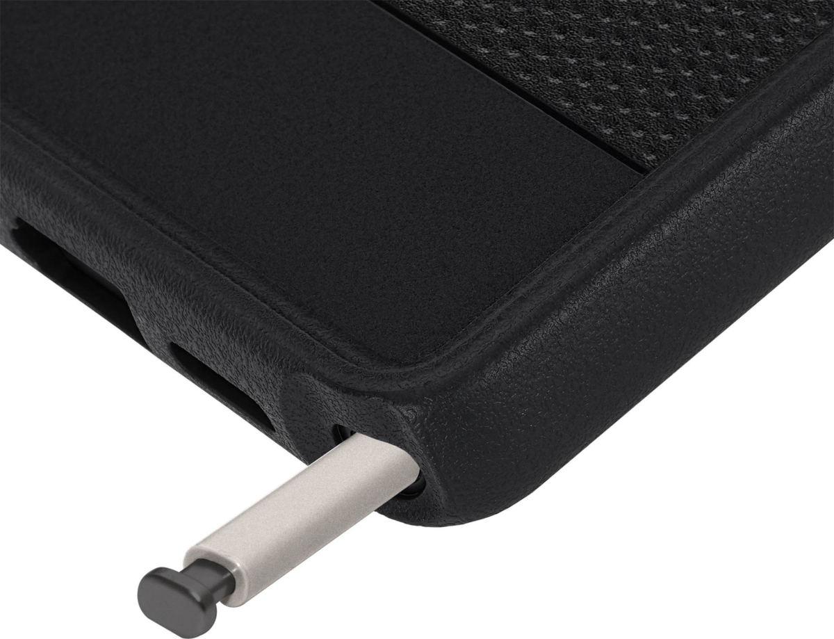 The Pelican Protector Case delivers military-spec 16-foot drop protection with an impact-resistant design, a shock-absorbing lining, and strong built-in magnets.