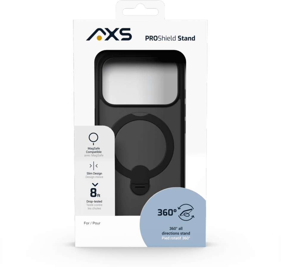 AXS PROShield Stand MagSafe Compatible Apple iPhone 17 Pro | Black