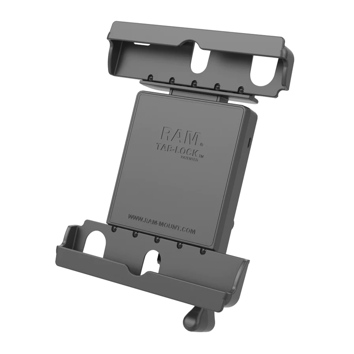 RAM Tab-Lock Holder for 9in.-10.5in. Tablets with Heavy Duty Cases clear