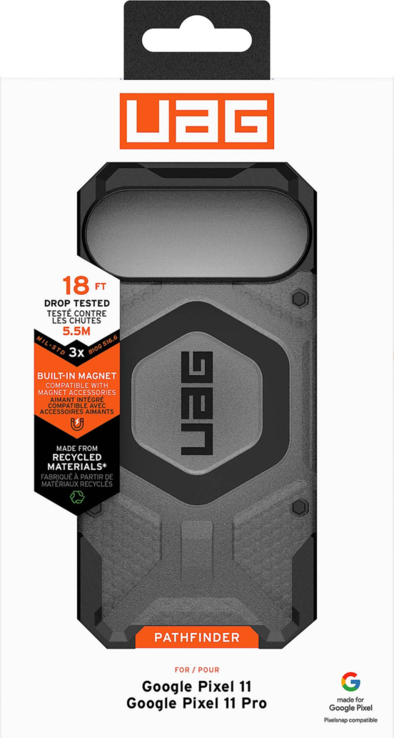 Google Pixel 11/11 Pro UAG Pathfinder Clear w/Magnet Case - Ash/Black