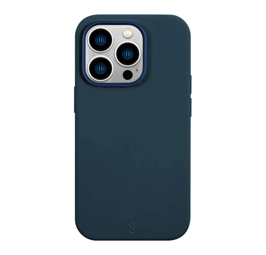 LOGiix - Silicone Case Vibrance Mag for iPhone 14 Pro - Petrol Blue