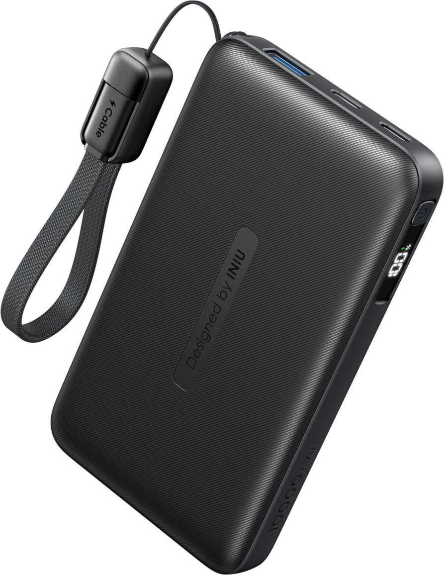 INIU POCKET 10,000mAh POWER BANK 22.5W - BLACK