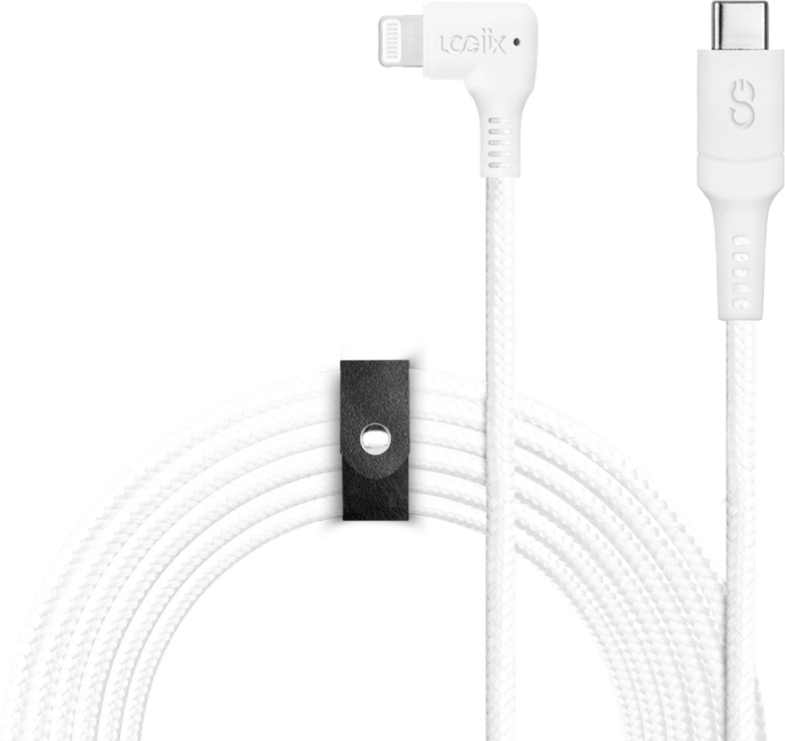 LOGiiX Piston Connect XL 90 3M USB-C to Lightning - White