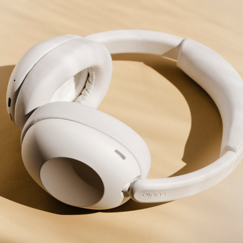 Casque d’écoute supra-auriculaire K3 avec ANC de Sudio Blanc