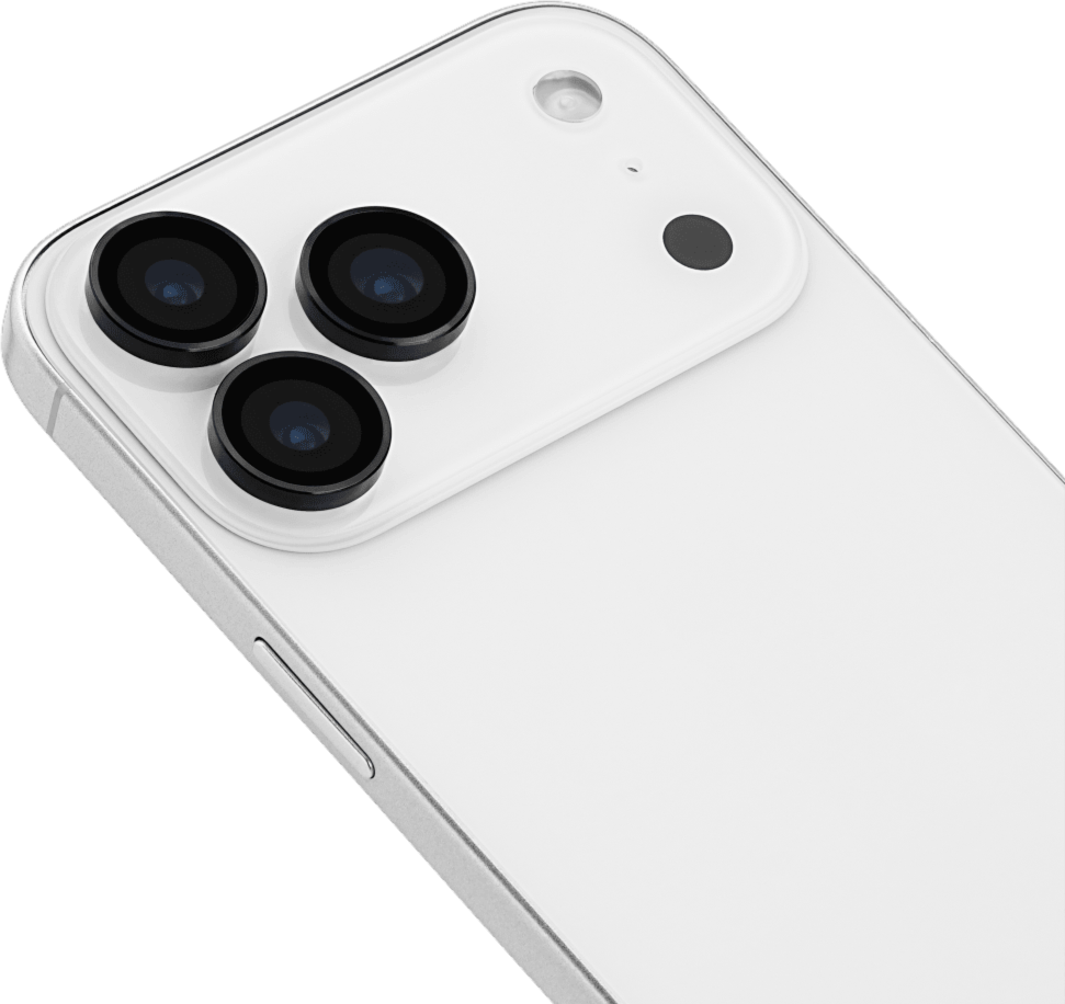 Case-Mate - Aluminum Camera Lens Glass Protectector for Apple iPhone 17 Pro Max  /  iPhone 17 Pro - Black