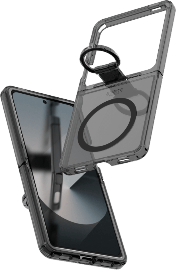 Avana SGB7ACMRISMOK Étui Ice avec MagSafe et Anneau Ash pour Samsung Galaxy Z Flip7