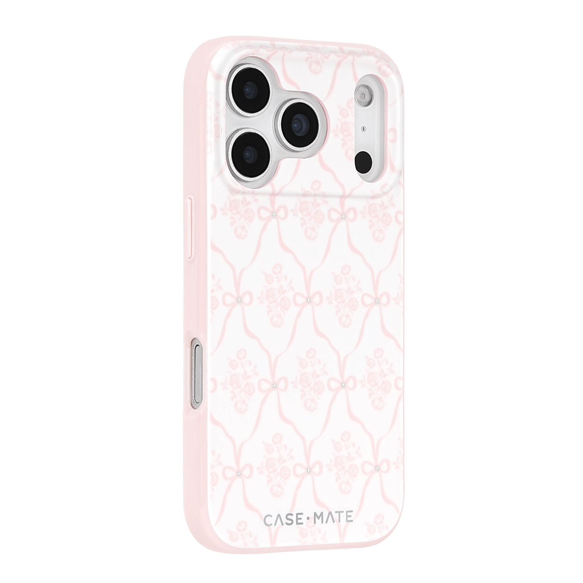 iPhone 18 Pro/17 Pro Case-Mate Trellis Bow MagSafe Case - Ballet Pink