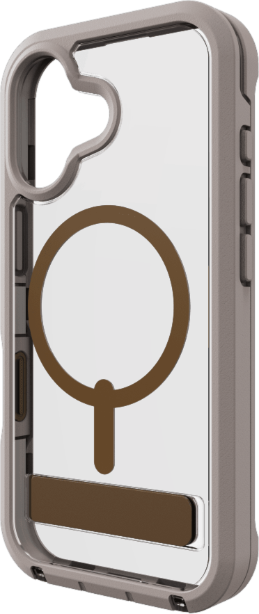 ZAGG - Rainier Snap MagSafe Case with Kickstand for Apple iPhone 17 - Sandstone