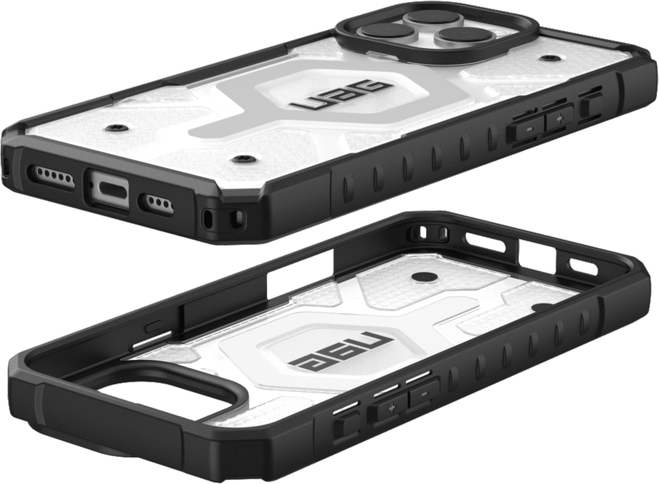 Designed with action and adventure in mind, the UAG Pathfinder Clear case with MagSafe provides serious protection with a modern classic look.