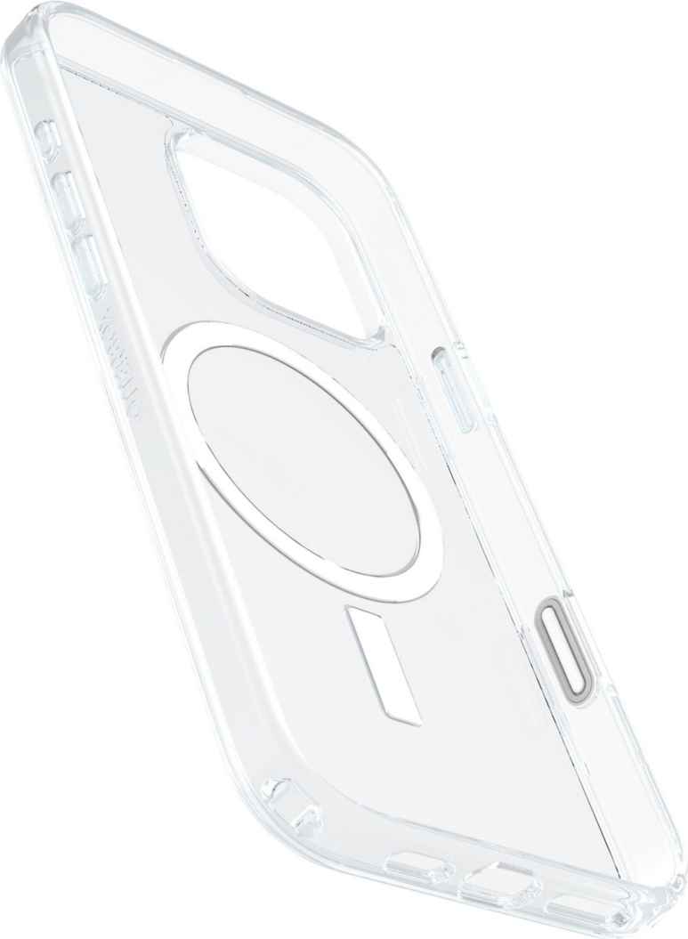 Designed for seamless interaction with Camera Control, the OtterBox Symmetry Clear Series with MagSafe offers reliable protection in an ultra-slim profile.