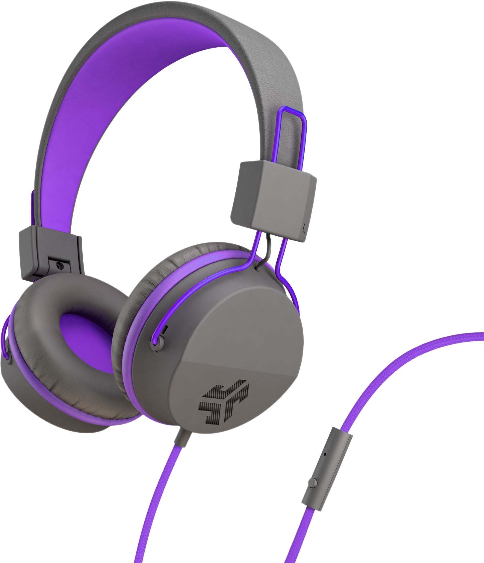 JLab Audio JBuddies Studio Over Ear Écouteurs Pliant Enfants Violet/Gris (Emballage Anglais Seulement)