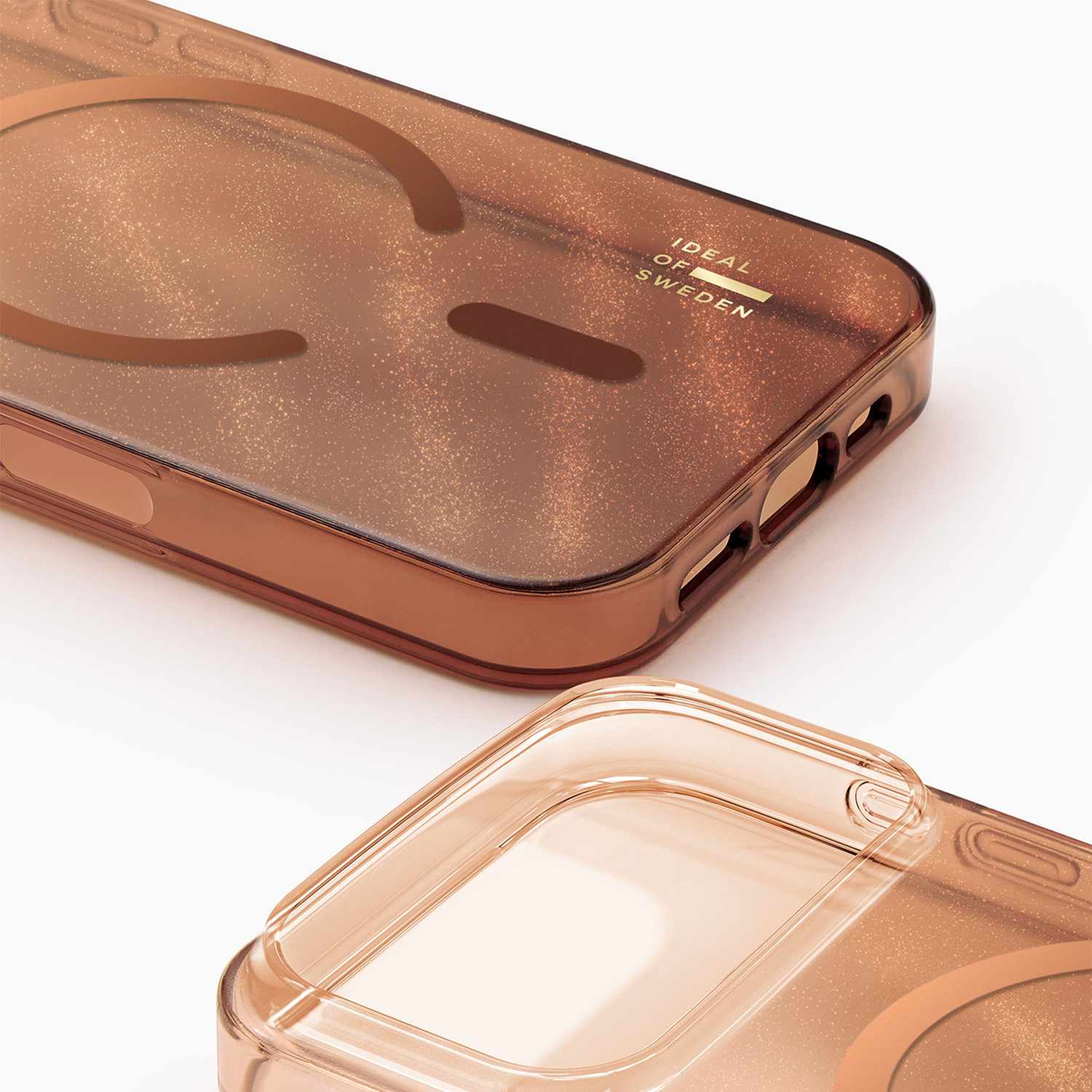 Ideal of Sweden - Glitter Glow MagSafe Case Mocha Mousse for iPhone 17 Pro