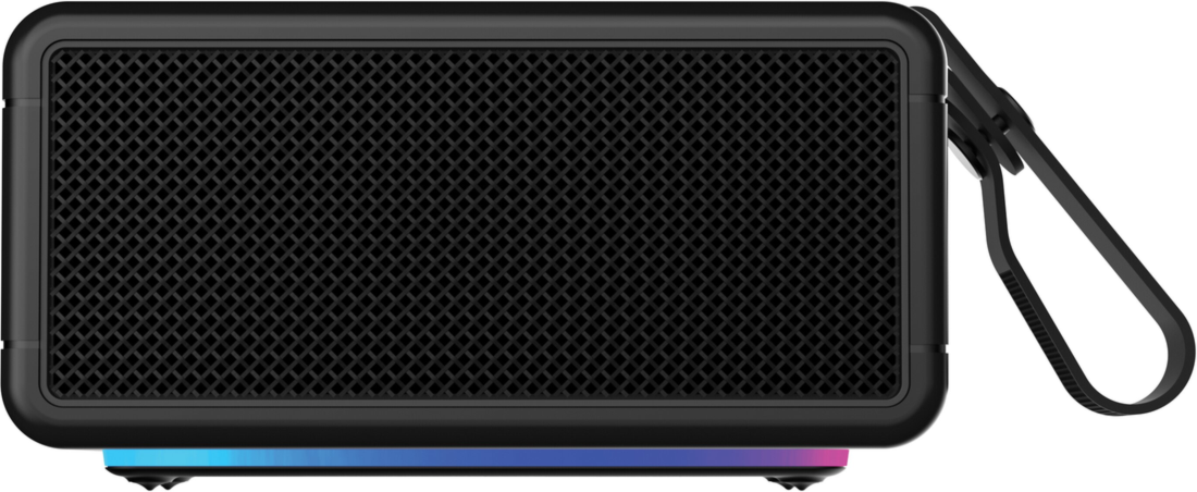 Powerful 40W output with 3 EQ Modes
DSP sound optimisation
6 LED light modes
360 True Wireless Stereo
IPX6 water-resistant for outdoor use
TWS pairing for stereo sound
Removable handle
Charging time:3H
Playback time: 12H
Designed in Canada
1-Year Warranty