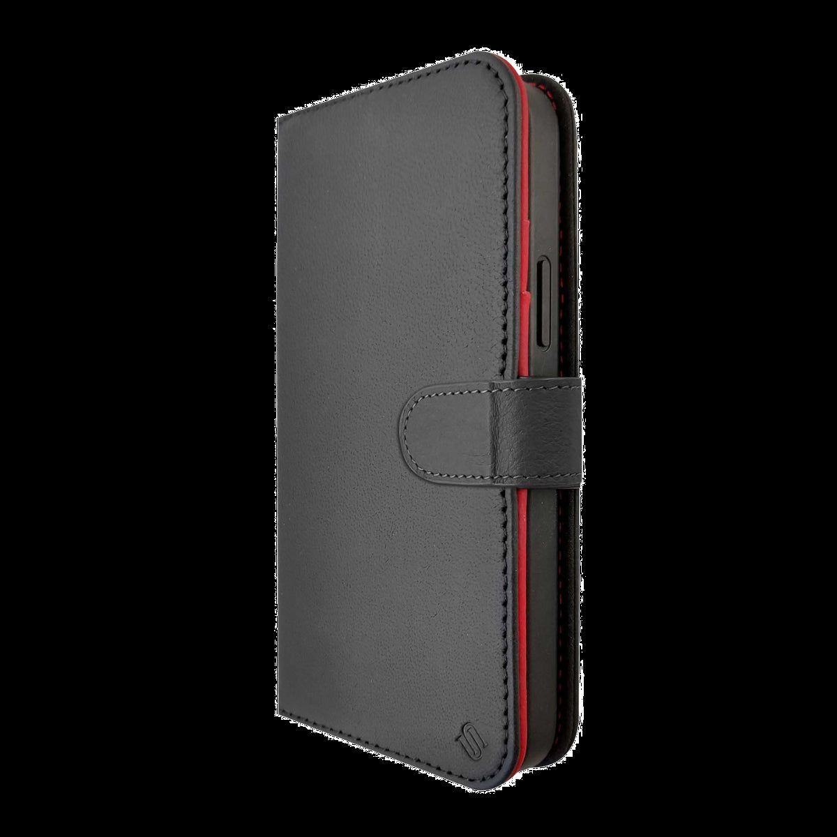 iPhone 15 Pro Max Uunique 2-in-1 Leather Folio & Detachable Back MagSafe Case - Black/Red