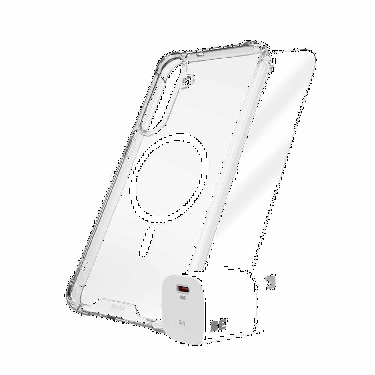 Blu Element BETPBM25SFE161 Ensemble de Protection Totale avec Magnets pour Samsung Galaxy S25 FE