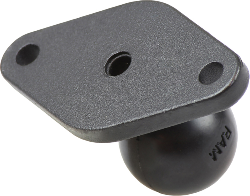 The RAM Mount B-size 1” diameter ball works universally with all RAM B-size receivers as the principal point of contact for mounting devices securely to flat surface using the AMPS hole pattern.
