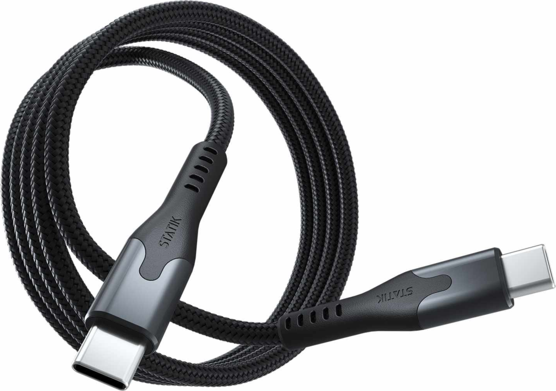 Blu Element - SelfCoil Magnetic Cable USB-C to USB-C 3.3ft 100W Black