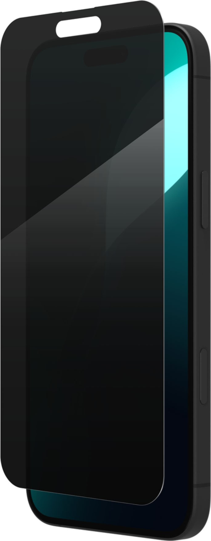 ZAGG InvisibleShield Glass Elite Privacy pour iPhone 16 Plus/15 Plus - Noir
