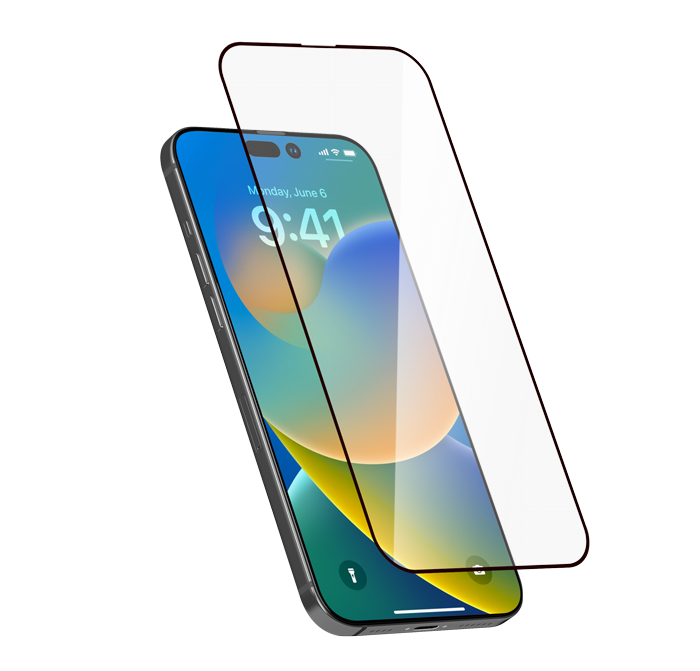 LOGiix - Phantom Glass Edge-to-Edge for iPhone 14 Pro - Clear