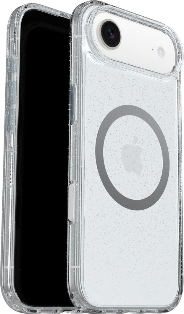 OtterBox 7798812 Étui Symmetry Clear MagSafe avec Contrôle de la Caméra Stardust 3.0 with Bleu Tint (Clear) pour iPhone Air