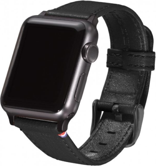 Decoded Leather Strap for Apple Watch 4-1 38-40mm - Black