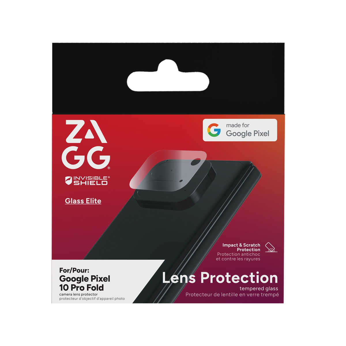 The InvisibleShield ZAGG Glass Elite AR Lens Protector is designed to safeguard the phone camera lenses while offering anti-reflective technology and precise fit.