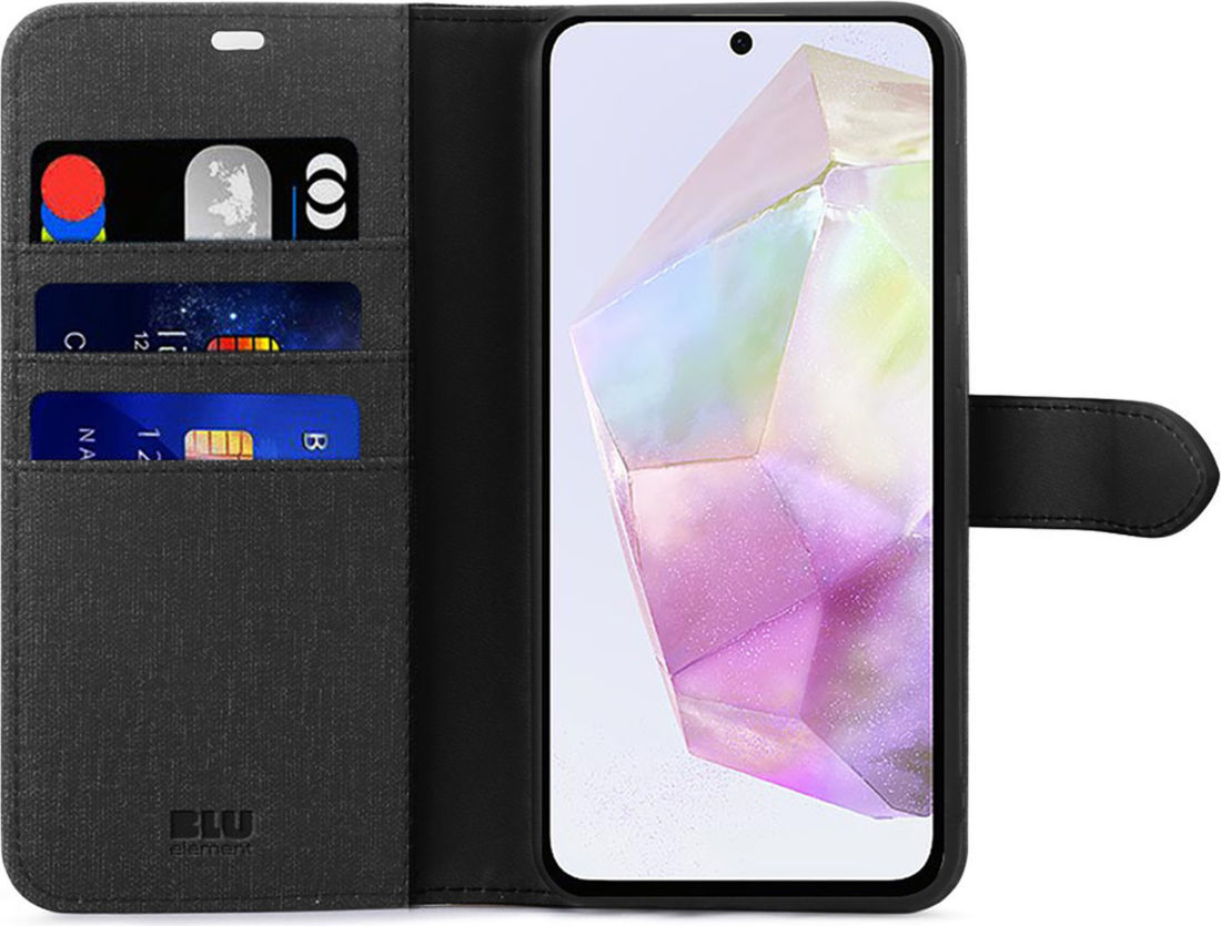 Étui Folio 2 en 1 pour Samsung Galaxy A36 5G - Noir