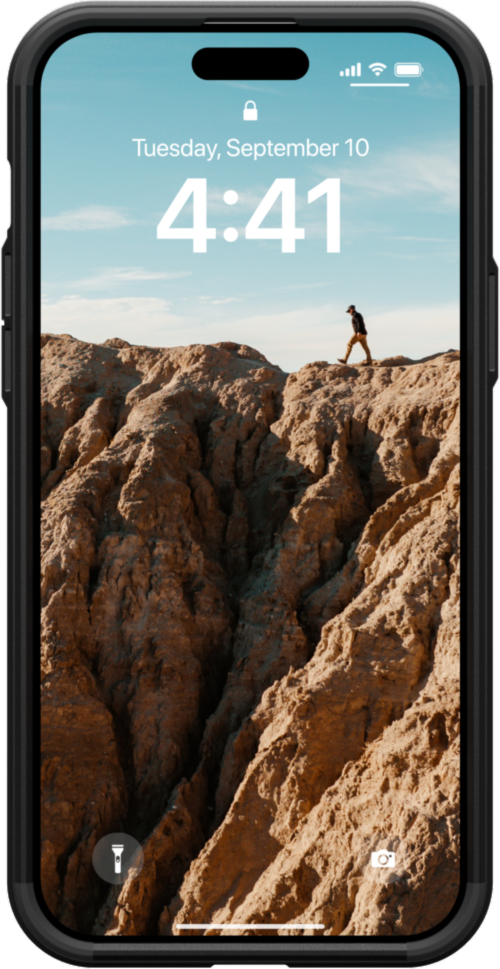 The modern yet rugged UAG Civilian case features shock absorbing construction in a lightweight design that is compatible with MagSafe charging.