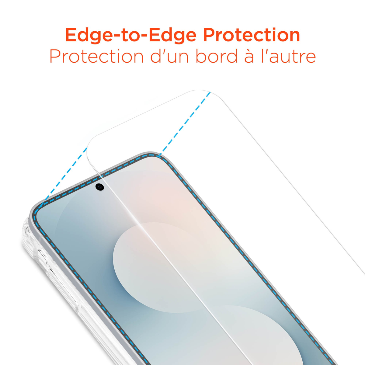 Protecteur d’écran en verre trempé HyperGear pour Samsung Galaxy S26 FE avec plateau d’installation sans poussière transparent