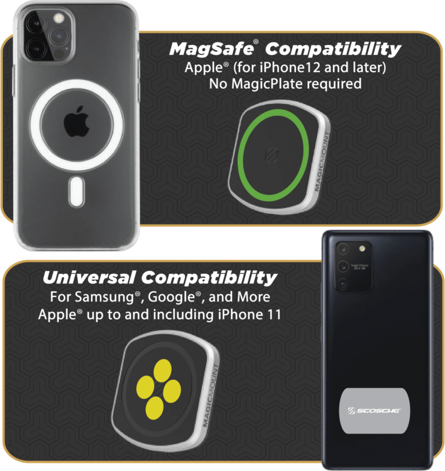Scosche - Magicmount Pro 2 Vent  /  Dash Mount - Black And Silver
