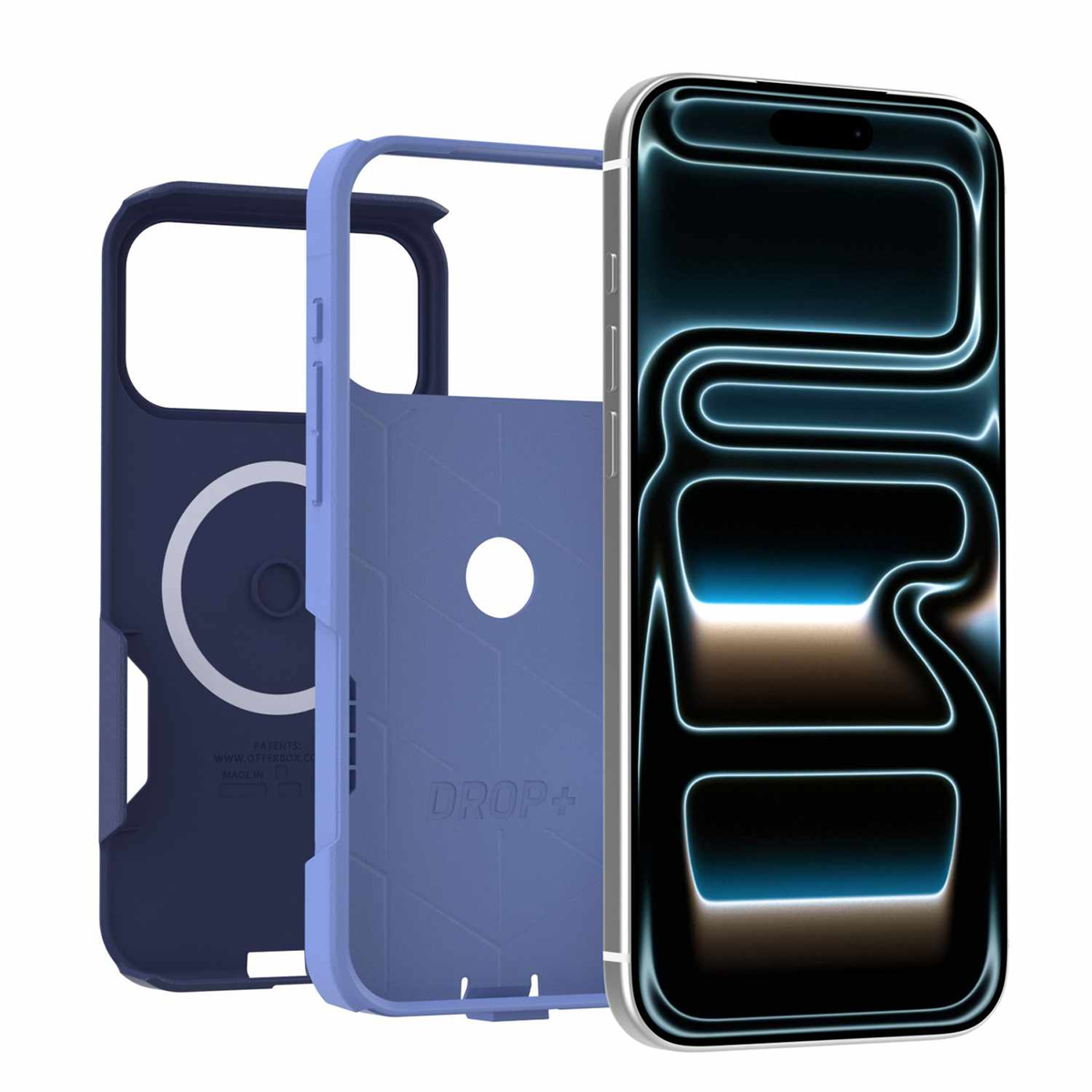 OtterBox - Commuter MagSafe Case Witherwill Blue for iPhone 18 Pro Max/17 Pro Max