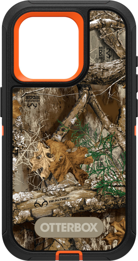 iPhone 15 Pro Otterbox Defender Graphics Series Case - Black (RealTree Edge)