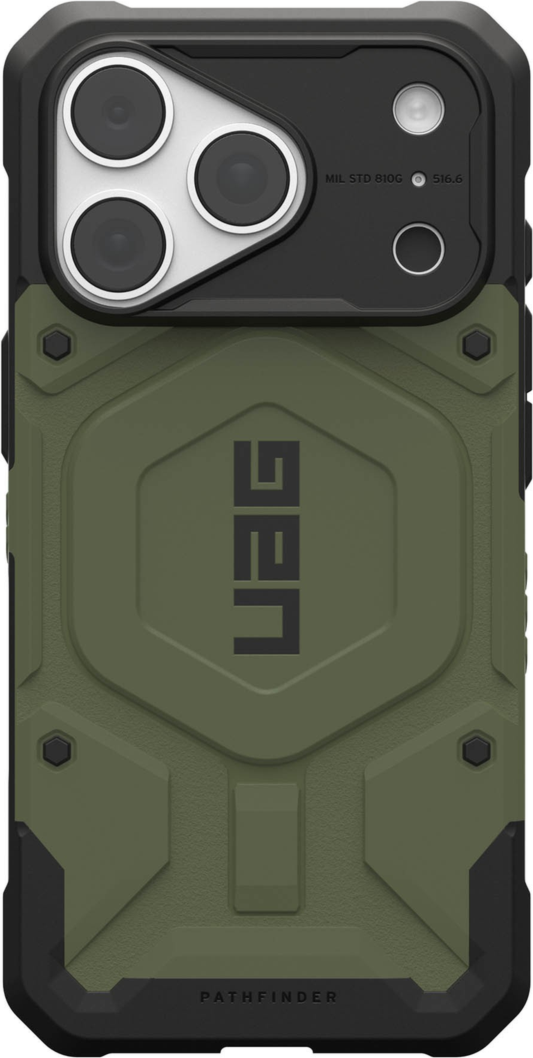 UAG - Pathfinder MagSafe Rugged Case Olive Drab for iPhone 18 Pro/17 Pro