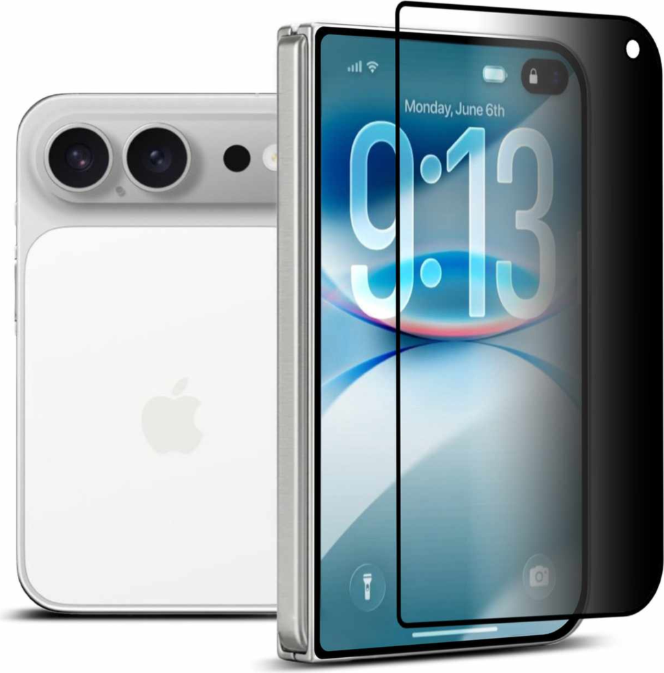 22 Cases - Privacy Glass Screen Protector with 2.5D Curved Edge for iPhone Duo clear