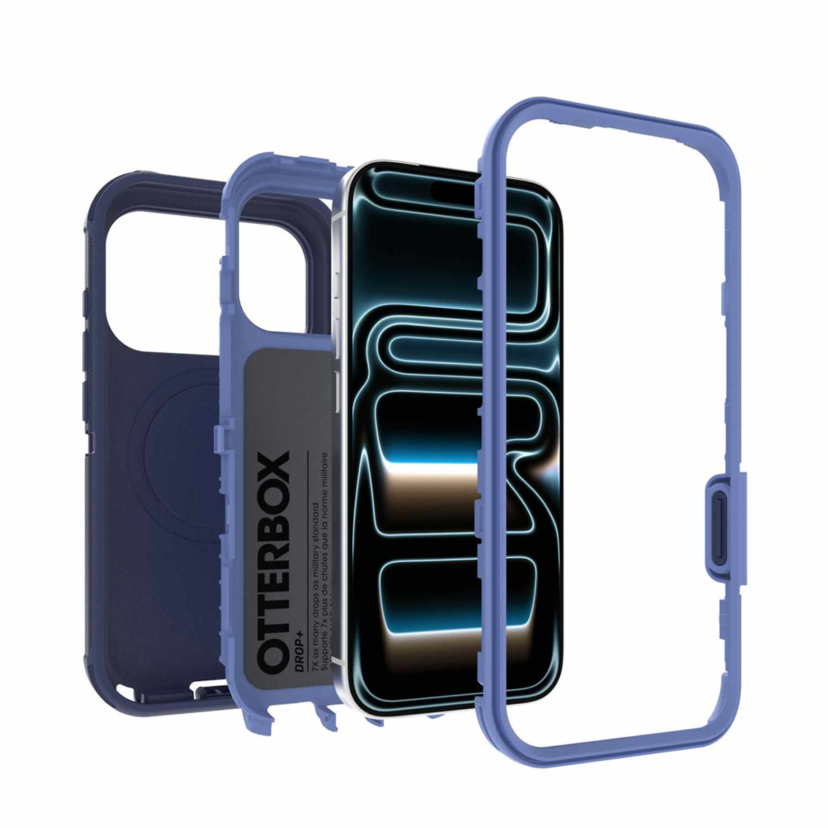 OtterBox - Defender Pro MagSafe Case Witherwill Blue for iPhone 18 Pro/17 Pro