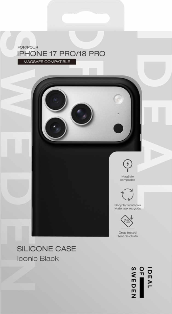Ideal of Sweden - Silicone MagSafe Case Black for iPhone 18 Pro/17 Pro