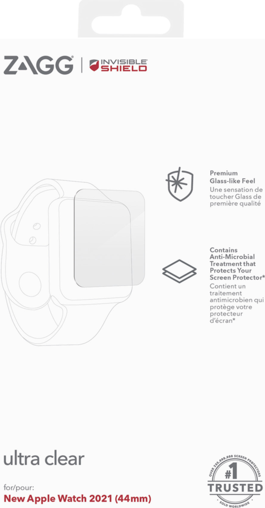 ZAGG - Apple Watch Series 7 (44mm) InvisibleShield Ultra Clear+ Screen Protector