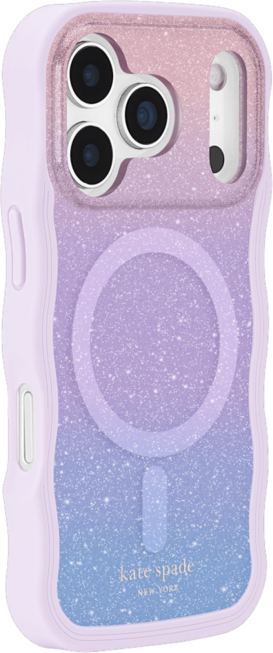 Kate Spade - Wavy MagSafe Case Opal Glitter for iPhone 17 Pro