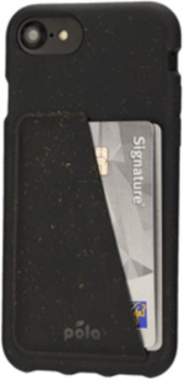 Pela - iPhone SE (2020)/8/7/6S/6 Compostable Eco-Friendly Wallet Case - Black