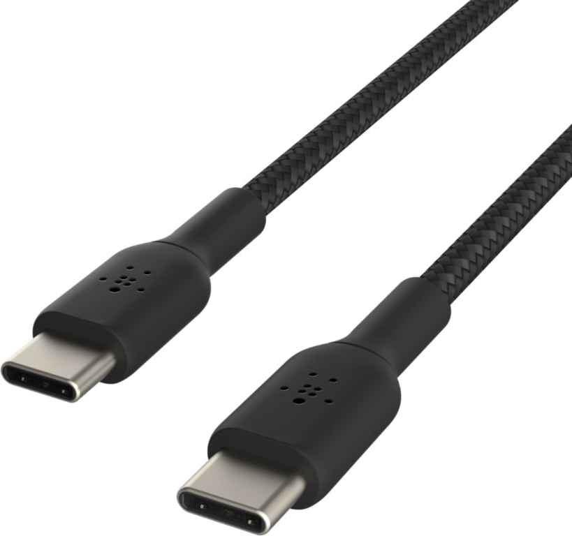 Braided USB-C to USB-C Cable 4ft - Black